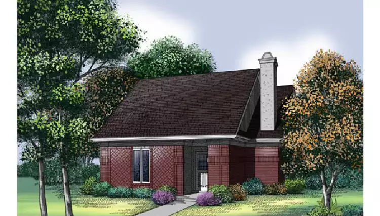 image of modern house plan 6850